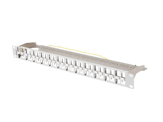 Patch panel Lanberg Patch Panel pusty 48 port 1U 19'' FTP do modułów Keystone szary