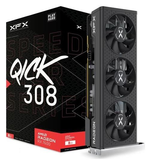 XFX Speedster QICK 308 Radeon RX 7600 8GB GDDR6