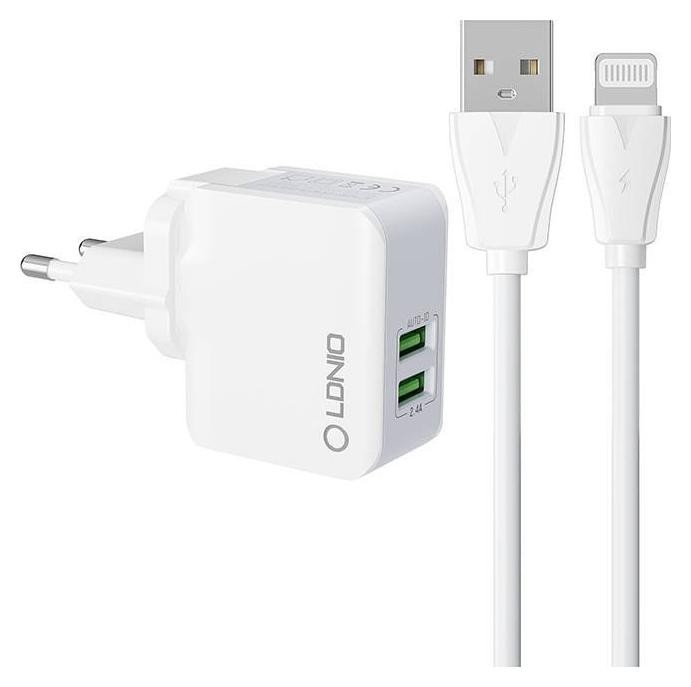 Ldnio A2203 2USB + Lightning