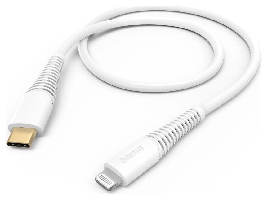 Hama USB-C - Lightning, 1,5m biały