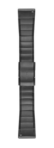 Pasek Garmin Bransoleta z tytanu na nadgarstek QuickFit 26 (węglowo-szary)