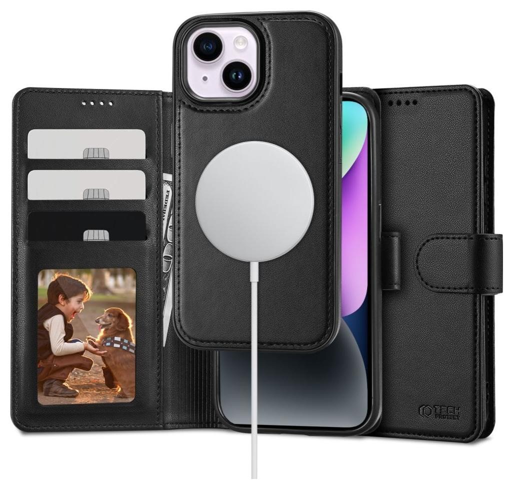 Tech-Protect Wallet Magsafe do iPhone 15 Plus czarny