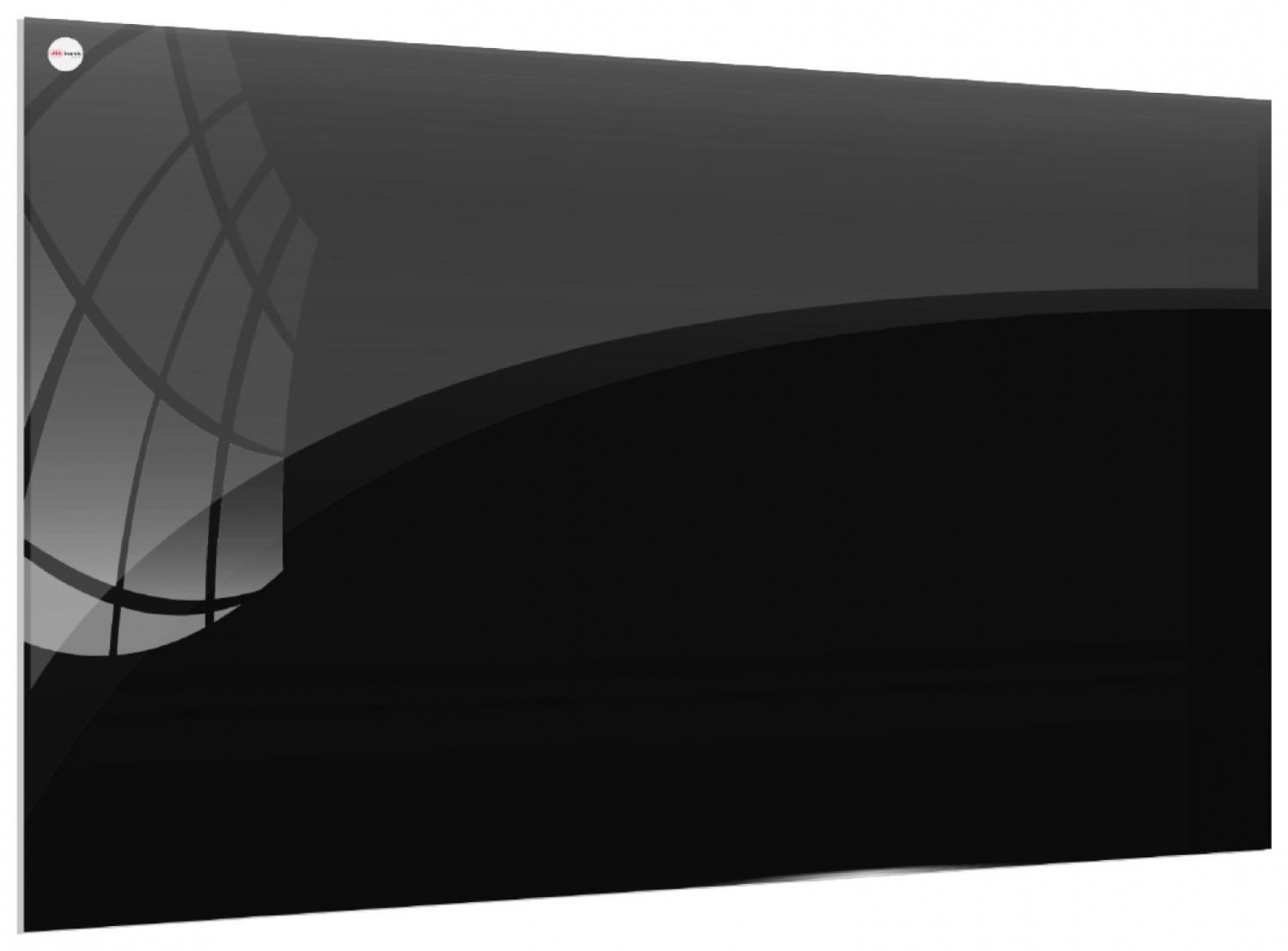 Magnetyczna,szklana Allboards Szklana magnetyczna 200x100 cm CZARNA