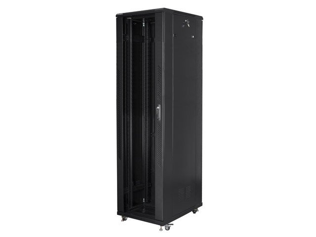 Stojąca Lanberg szafa rack stojąca 19'' 37U 800x800 czarna