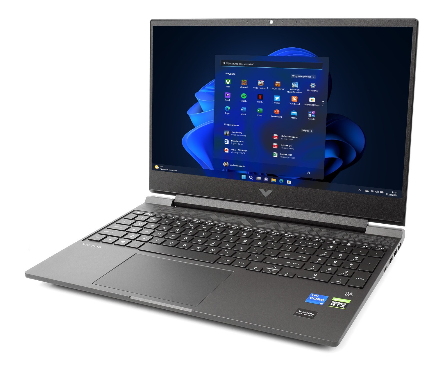 HP Victus 15 - Core i5-12450H | 15,6''-144Hz | 24GB | 1TB | W11P | RTX3050