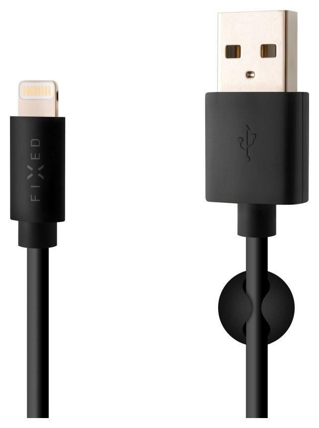 Fixed USB/Lightning 1m, czarny