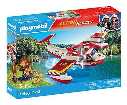 Klocki konstrukcyjne Playmobil Action Heroes 71463 Samolot straży pożarnej z funkcją gaszenia pożaru