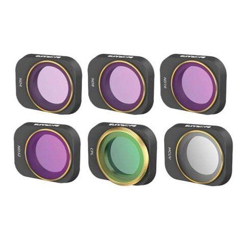 Zestaw 6 filtrów UV+CPL+ND 4/8/16/32 Sunnylife do DJI Mini 3 Pro (MM3-FI419)