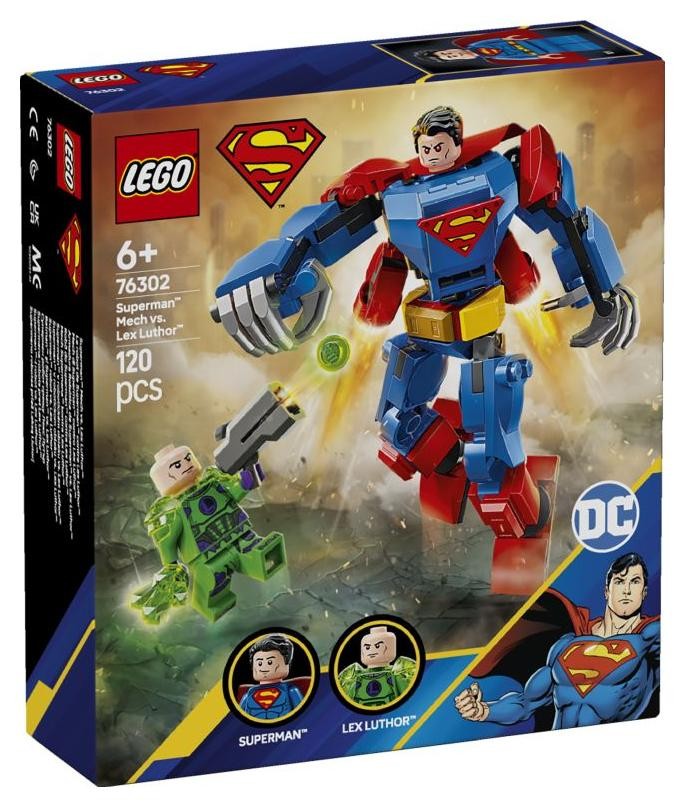 Klocki konstrukcyjne LEGO DC 76302 Mech Supermana kontra Lex Luthor