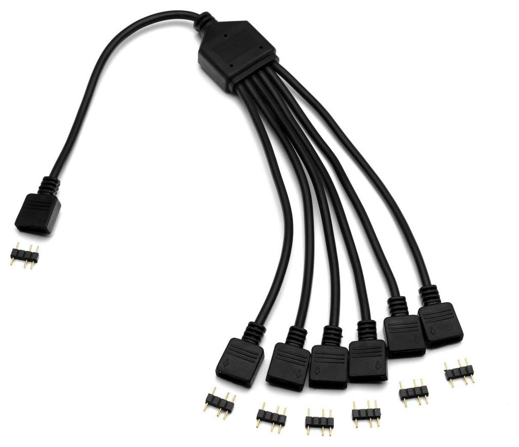 EK Water Blocks EK-D-RGB 6-Way Splitter