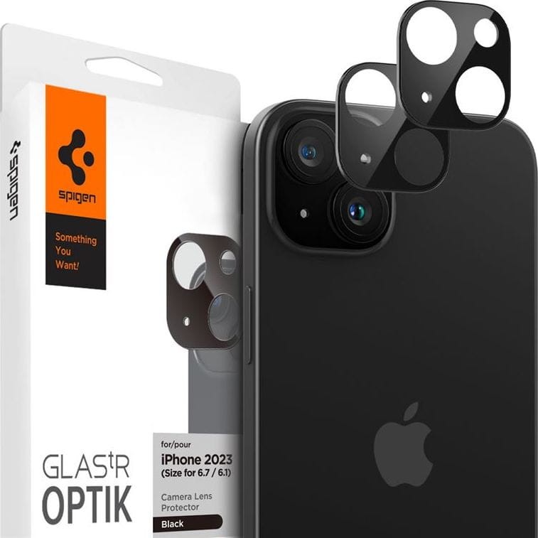 Szkło ochronne na obiektyw Spigen Optik.tR Camera Protector do iPhone 15 / 15 Plus 2 szt.