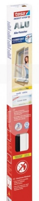 tesa Moskitiera Okienna Rama Aluminiowa Comfort 55196-00002-00 Biała