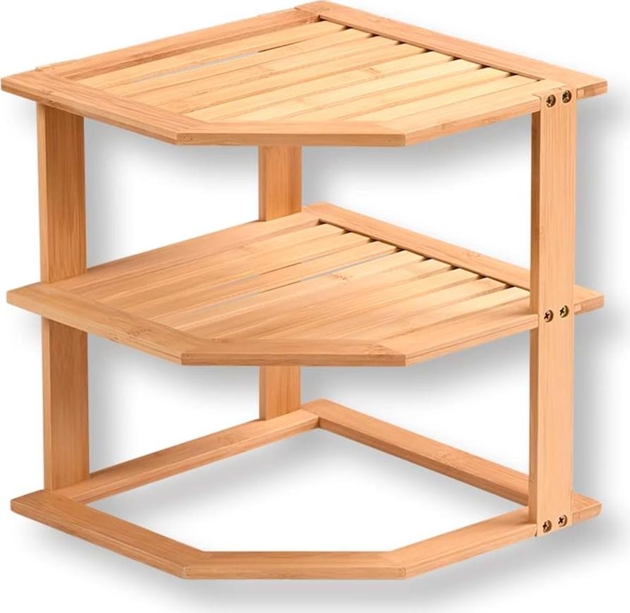 Organizer na blat kuchenny Kesper Bambusowa Półka Kuchenna 58804