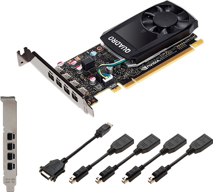 PNY Quadro P1000 4GB V2 4x mDP/DP