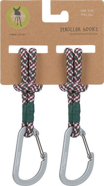 Zaczep Lassig Casual Label Uniwersalne Sznurkowe Zaczepy Do Torby Do Wózka 2 szt. green lavender