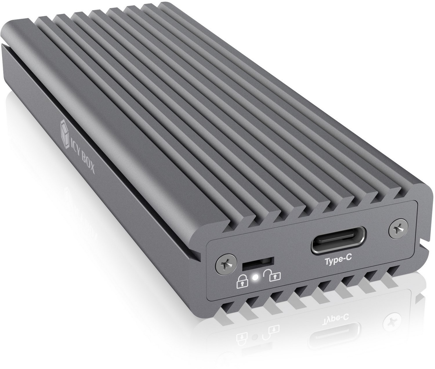 Obudowa do dysków twardych Icy Box M.2 NVMe SSD, Type-C dla dysków M.2 NVMe SSD