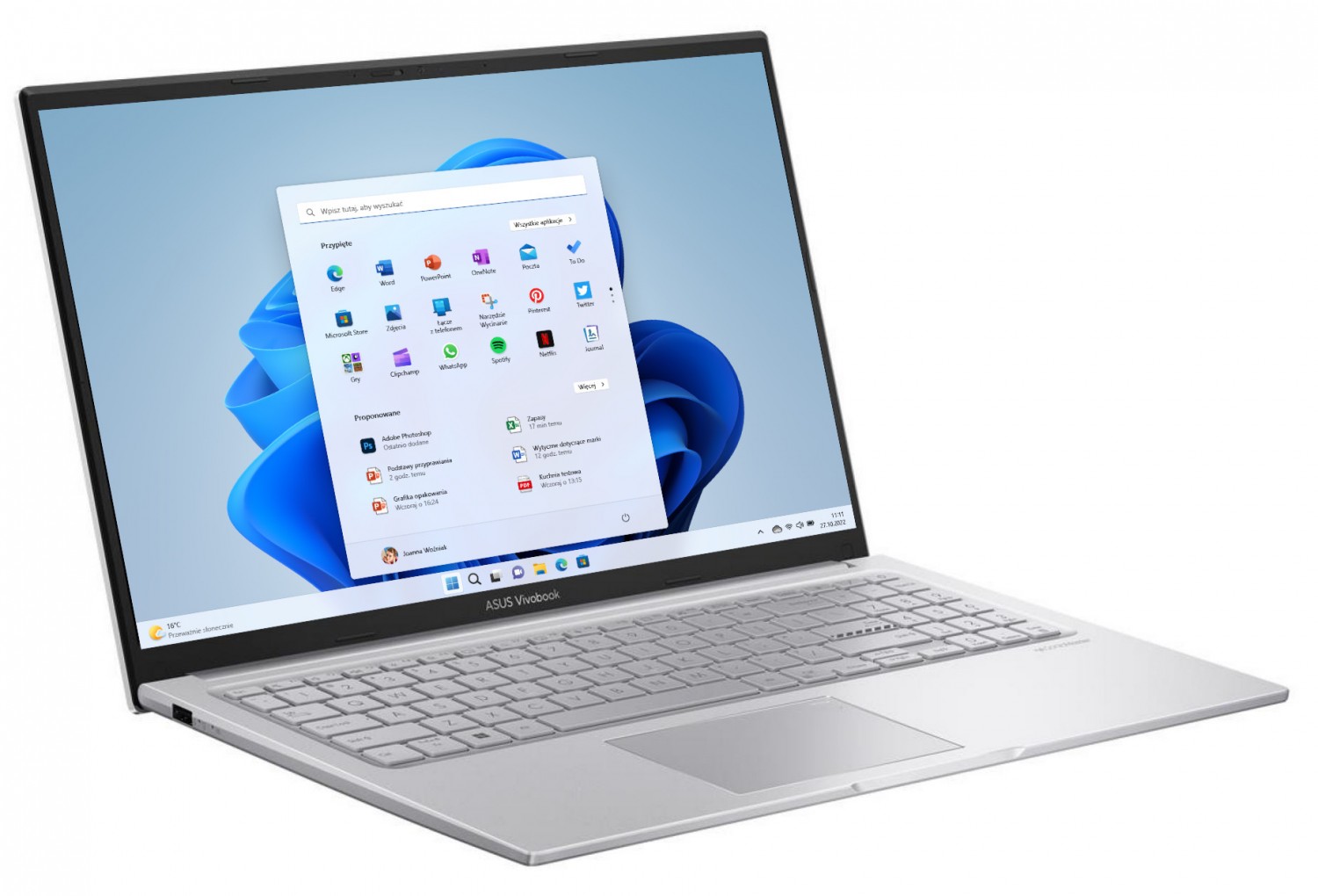 ASUS VivoBook 15 X1504VA-BQ1036 - i3-1315U | 15,6'' | 16GB | 512GB | Win11 | Srebrny