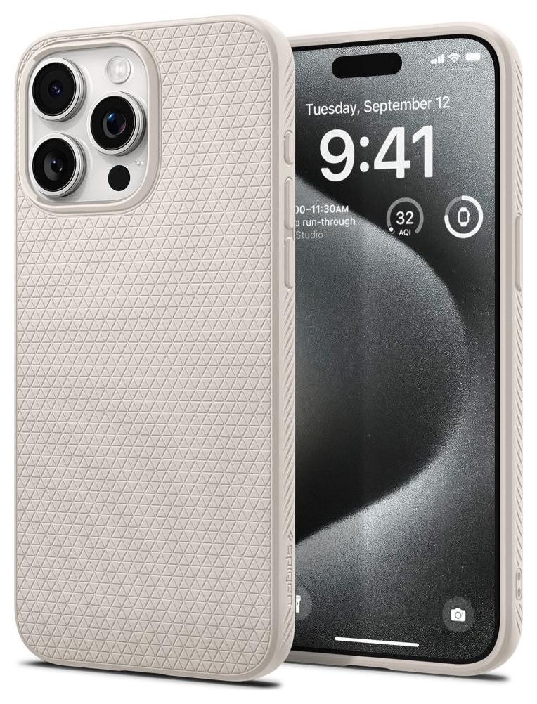 Spigen Liquid Air do iPhone 15 Pro (Natural Titanium)
