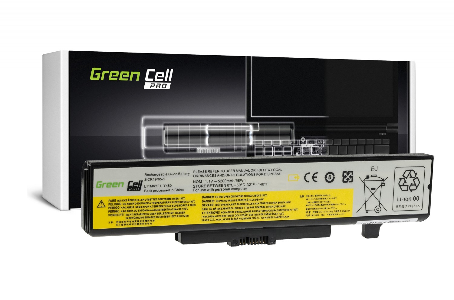 Zamiennik Green Cell PRO do Lenovo G500 G505 G510 G580 G580A G585 G700 G710 G480 G485 IdeaPad P580 P585 Y480 Y580 Z480 Z585