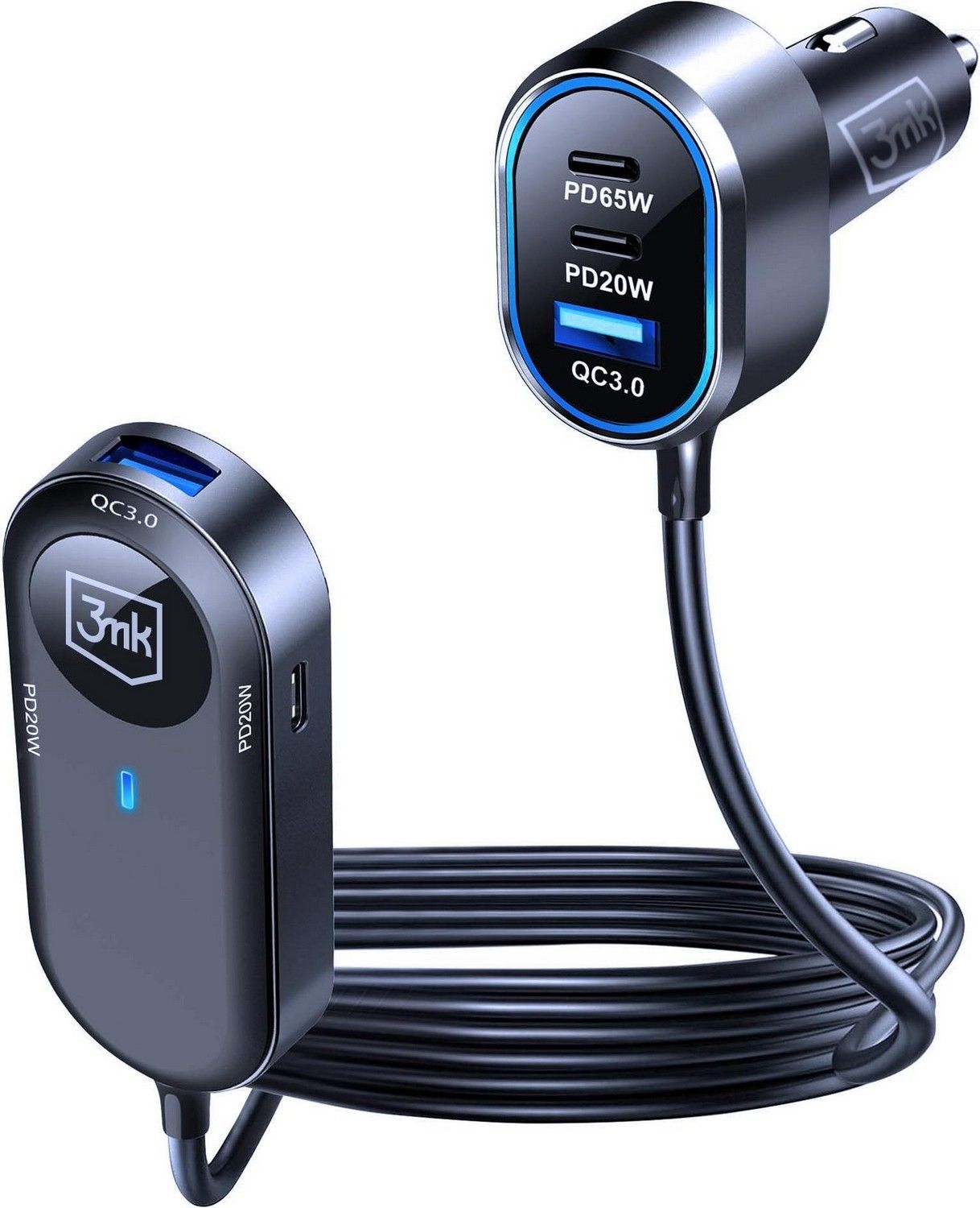 3mk Double Car Charger 135W