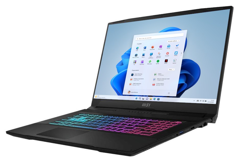 MSI Katana 17 B12UCRK-1055XPL - i5-12450H | 17,3'' | 64GB | 512GB | W11 | RTX 3050