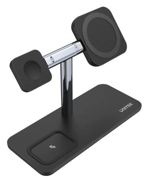 Unitek ładowarka magnetyczna Qi 3w1 iPhone 15W