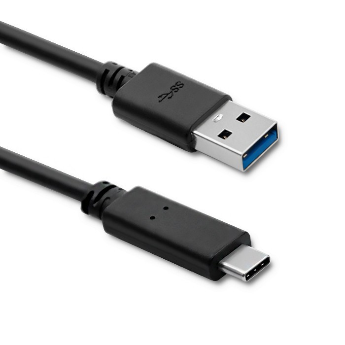 Qoltec USB 3.1 typ C męski | USB 3.0 A męski | 1.8m | Czarny
