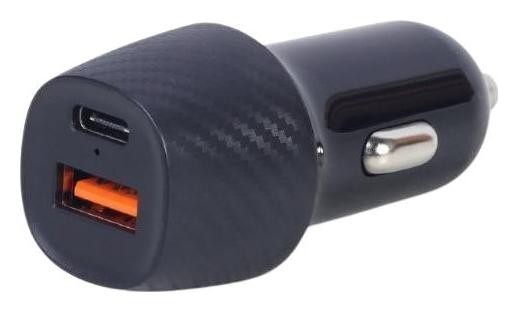 Gembird 1x USB-A QC 3.0, 1x USB-C PD (czarna)