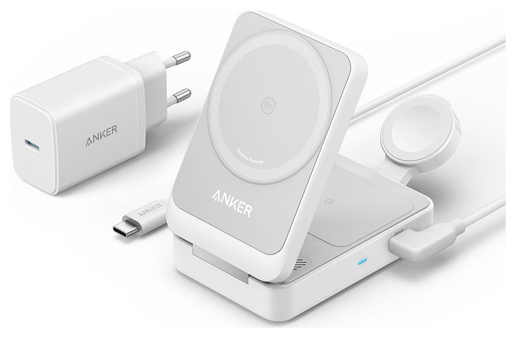 Anker MagGo 15W 3w1 biała