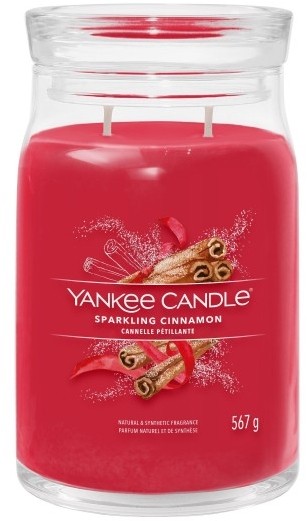 Świeczka duża Yankee Candle Signature Sparkling Cinnamon Świeca Duża 567g