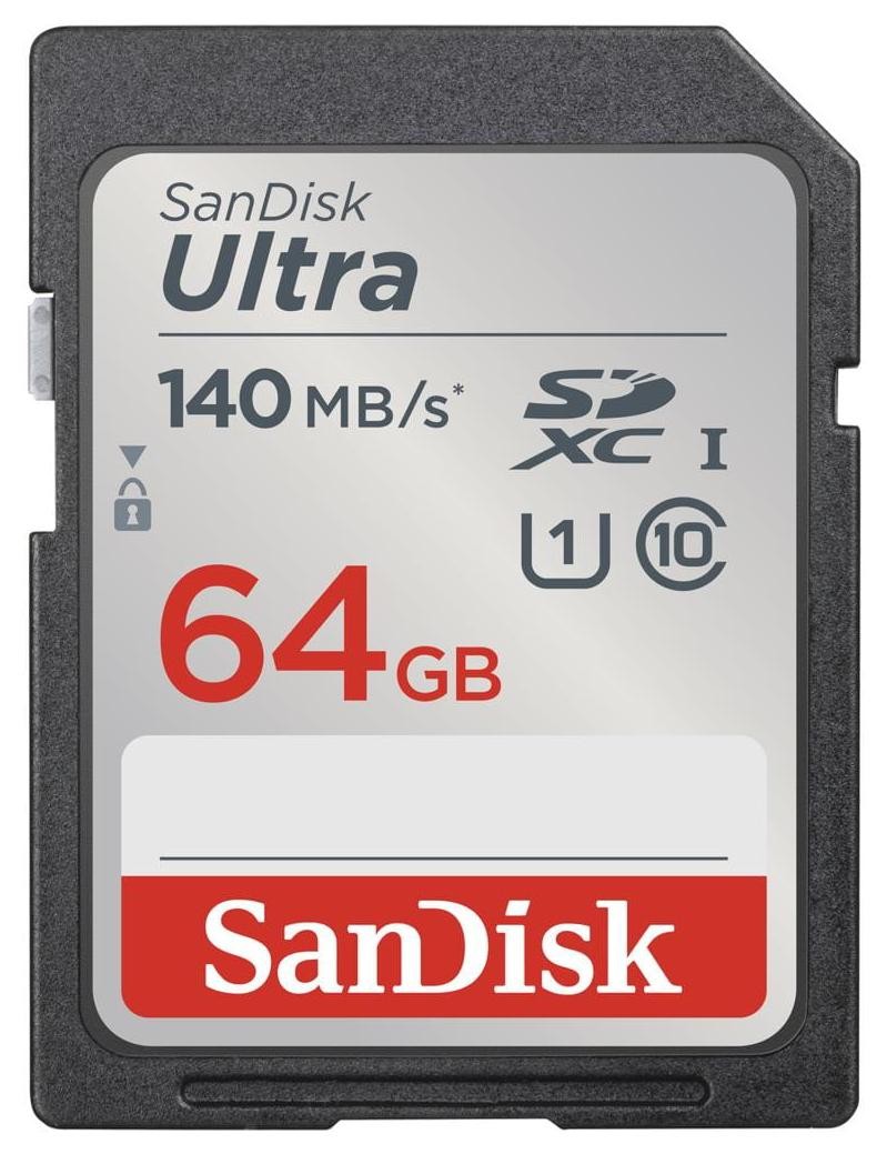 SanDisk Ultra SDXC 64GB 140 MB/s UHS-I Class 10