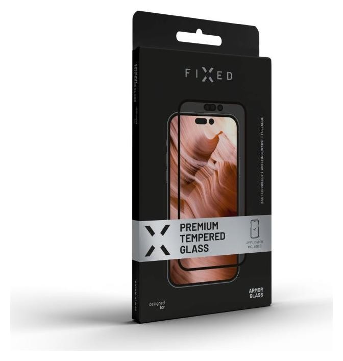 Szkło ochronne Fixed Armor Full Cover 2.5D do Apple iPhone 12/12 Pro, czarny