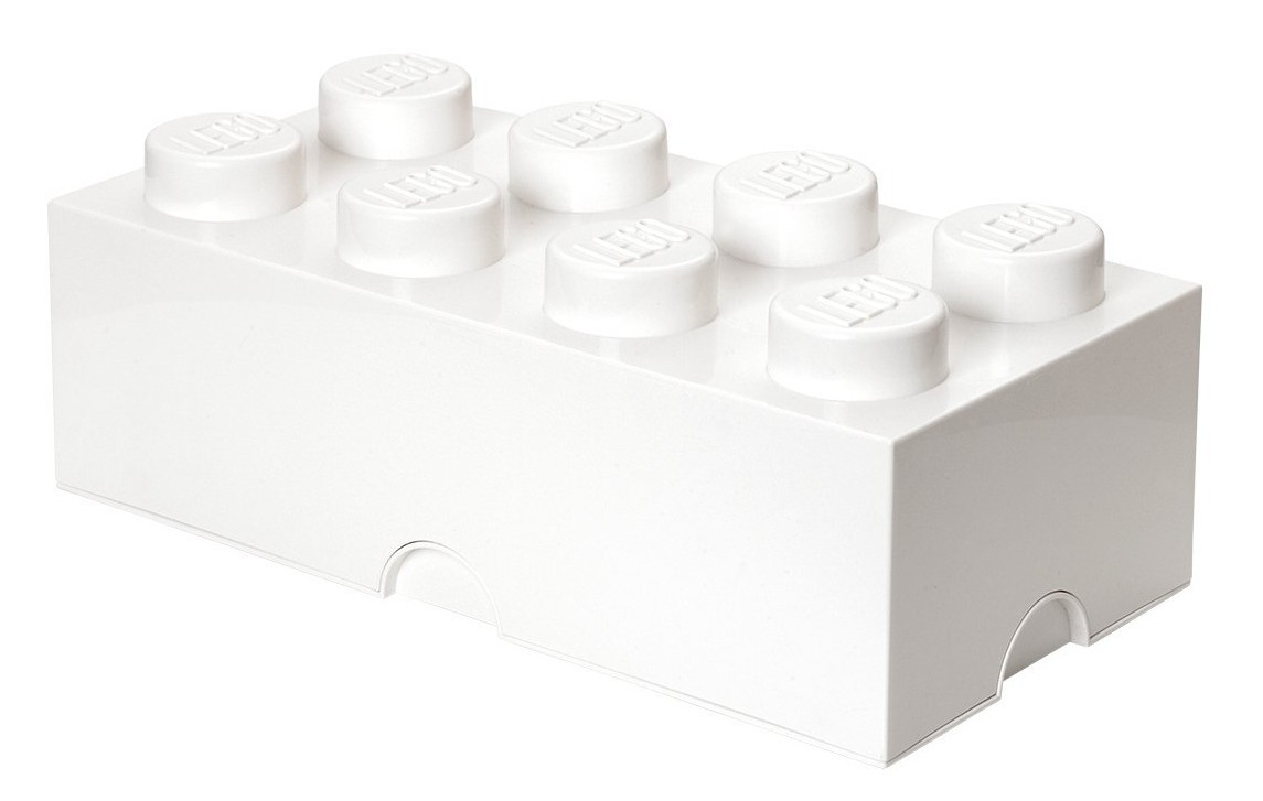 Pudełko na klocki Lego Storage Brick 8 biały