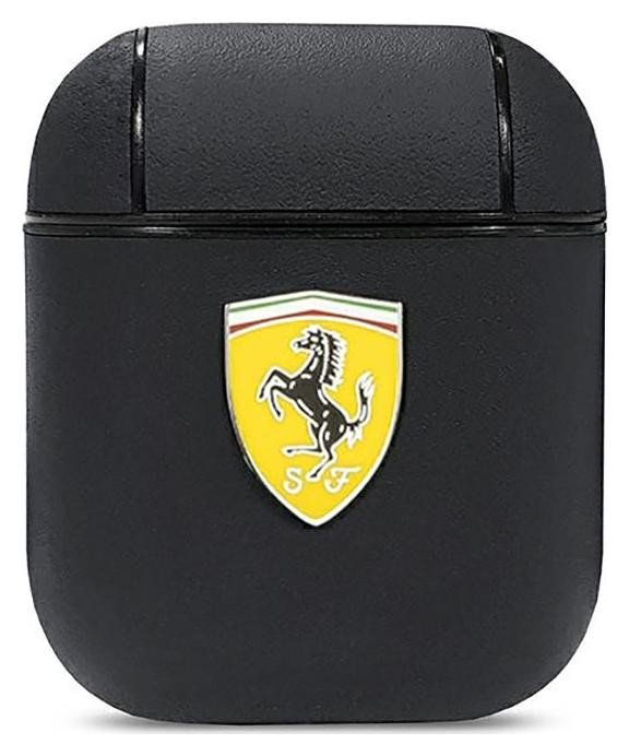 Ferrari On Track Leather - Etui AirPods 1/2 gen (czarny)