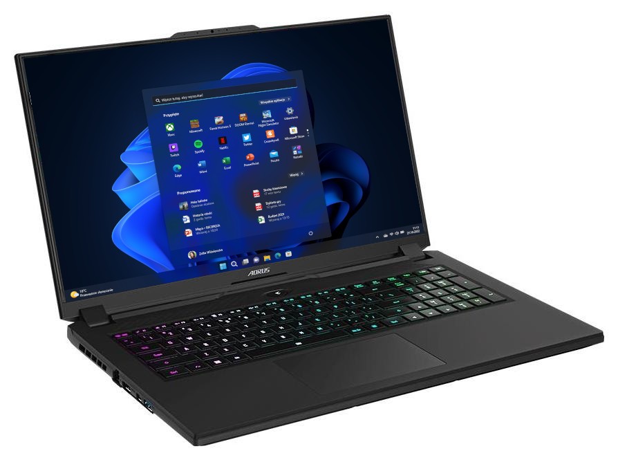 Gigabyte AORUS 7 9KF Core i5-12500H | 17,3''-360Hz | 16GB | 512GB + 2TB | W11 | RTX 4060