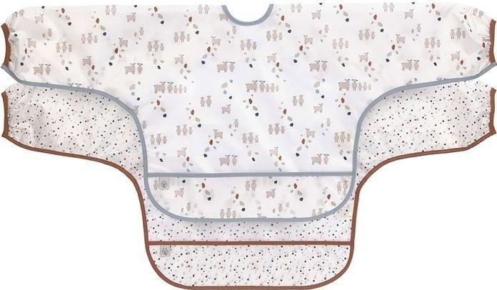 Śliniak Lassig Tiny Farmer Owieczka Zestaw Śliniaków z Długim Rękawem 6m+