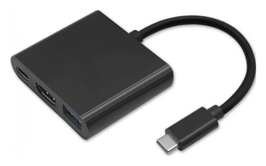 Qoltec USB-C 3.1 3w1 | USB 3.0 | HDMI 4K | USB-C 3.1 PD 100W