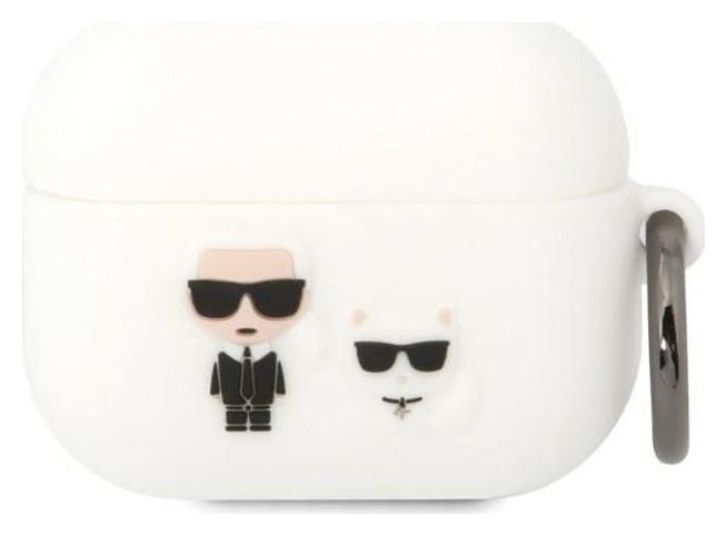 Karl Lagerfeld Silicone Karl & Choupette - Etui AirPods Pro (biały)