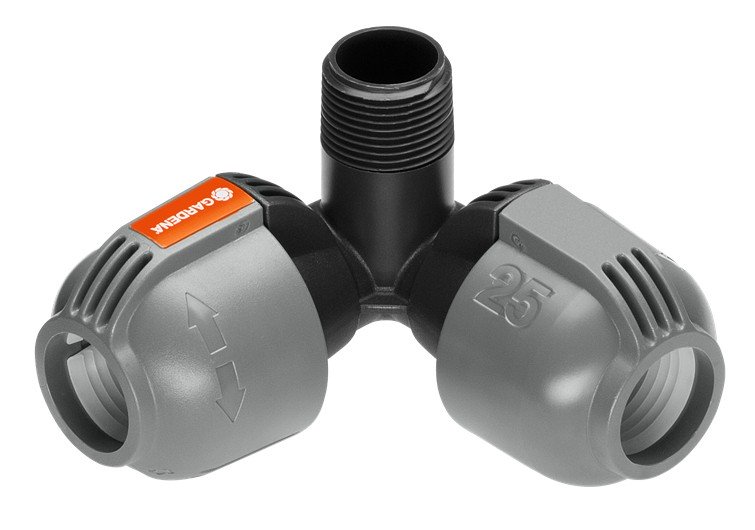 Gardena Sprinklersystem Rozdzielacz narożny 25mm x 3/4'' - gwint zewnętrzny 02783-20