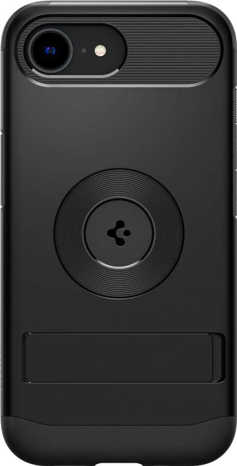 Etui typu plecki Spigen Slim Armor Masgafe do iPhone 16E czarny