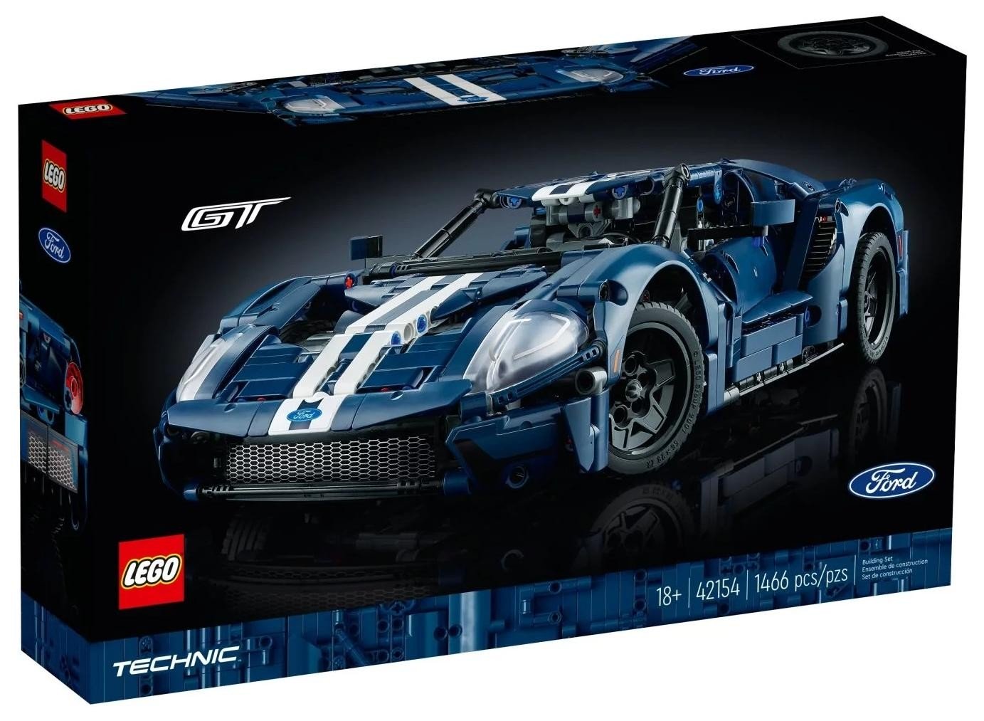Klocki konstrukcyjne LEGO Technic 42154 Ford GT, wersja z 2022 roku