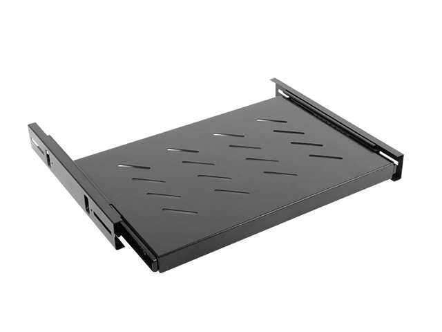 Akcesoria do szaf Lanberg Wysuwana półka do szaf 19'' 600mm 1U czarna
