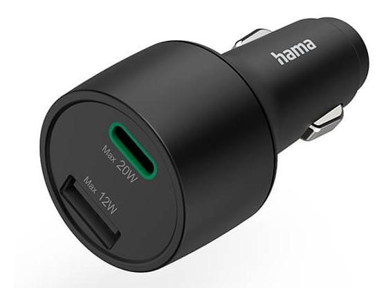 Hama USB-C/USB-A Power Delivery/Quick Charge 32W czarny