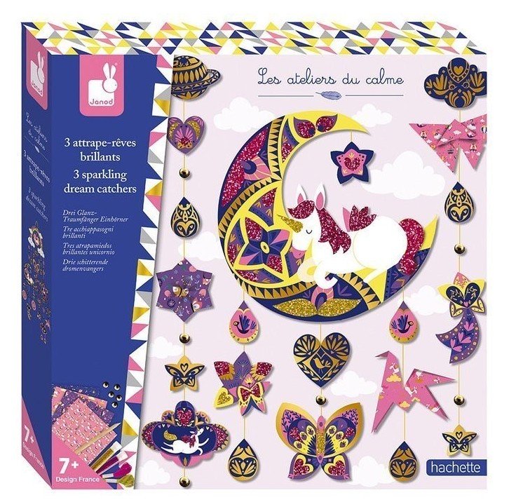 Zestaw artystyczny Janod Zestaw kreatywny Brokat i blask Łapacz snów 7+