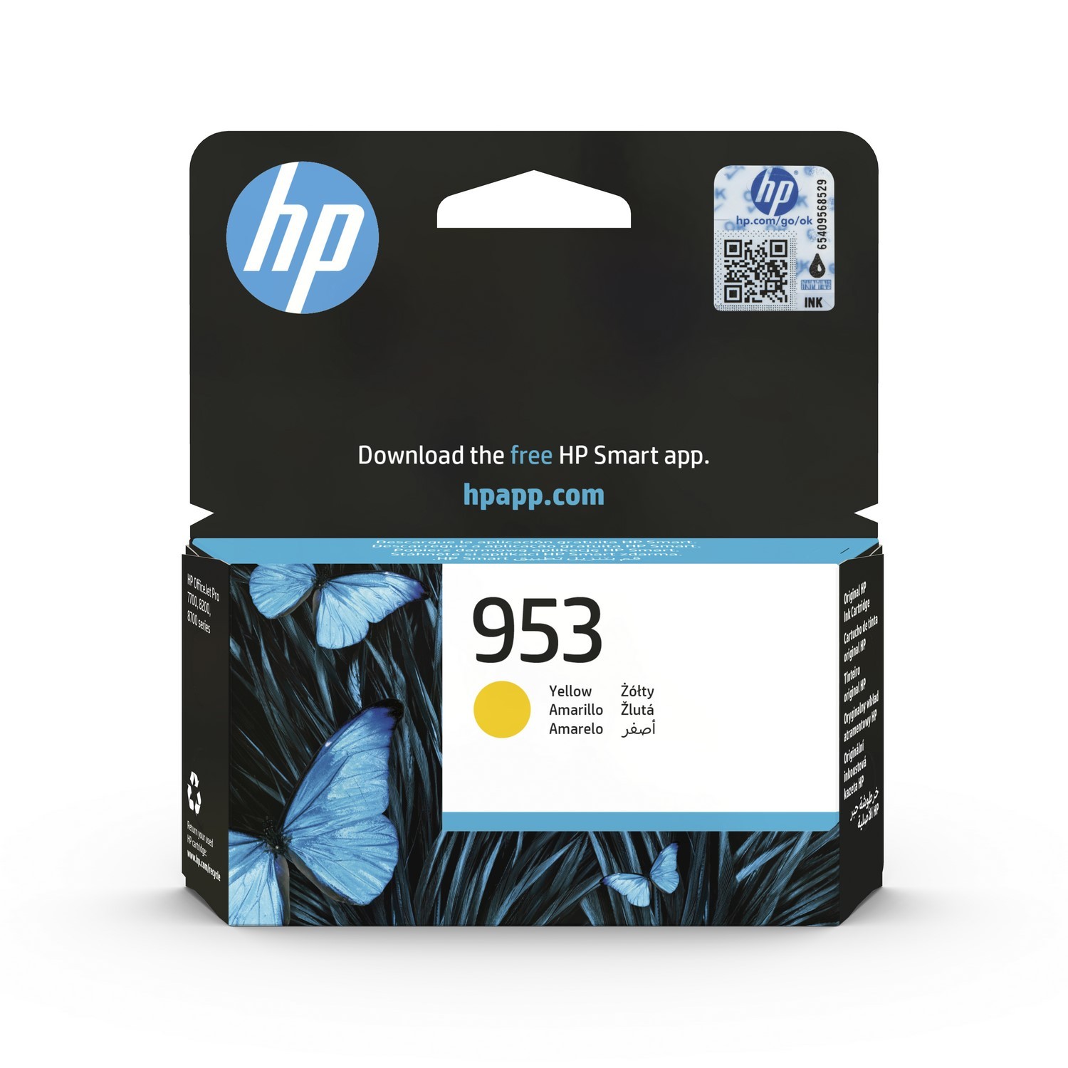 Oryginał HP 953 żółty F6U14AE Instant Ink