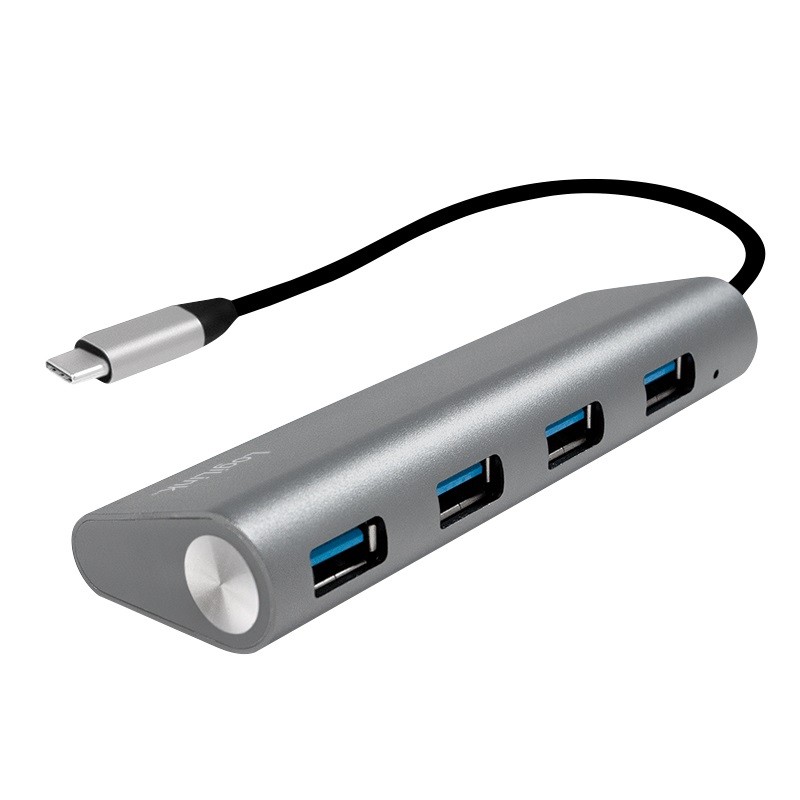 Pasywny LogiLink 4-portowy USB-C - 4xUSB-A 3.0