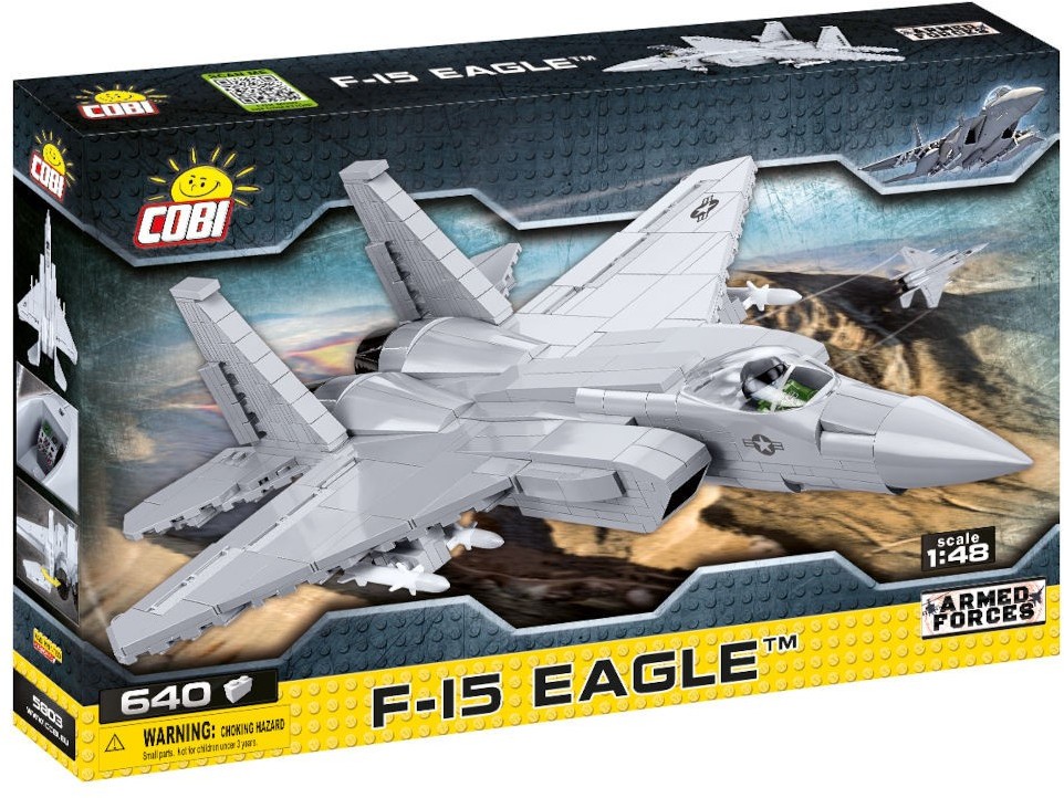Klocki konstrukcyjne Cobi AF 5803 F-15 Eagle 1:48 640 kl.
