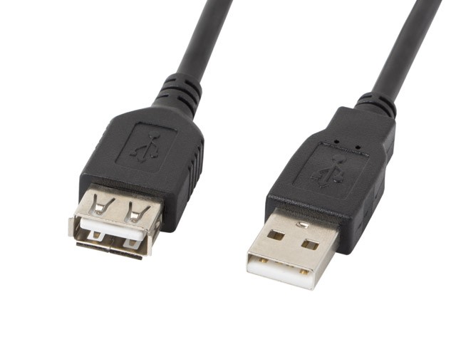 Lanberg przedłużacz USB-A M/F 5m czarny