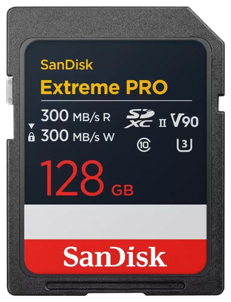 SanDisk SDXC 128GB Extreme Pro UHS-II V90 8K 300MB/s