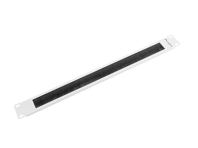 Akcesoria do szaf Lanberg Panel szczotkowy do szafy 19'' 1U szary